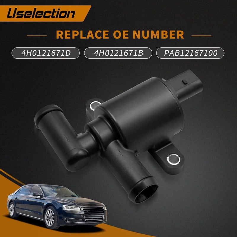 Uselection 4H0121671D Heater Control Solenoid Valve and Plug Kit with Connector Fit for Volkswagen Golf Atlas Jetta Tiguan GTI for Audi A3 A4 A5 A6 A7 A8 Q3 Q5 Q7 Q8 S3 S6 S7 S8 RS7 TT HVAC 4H0121671B - Image 2